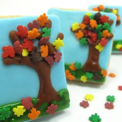 Fall Tree Cookies - Recipe photo by chic cookies