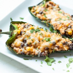 Stuffed Poblano Peppers - Recipe photo by acouplecooks