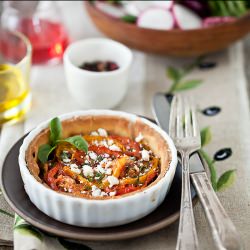 Heirloom Tomatoes Olive Tartelettes - Recipe photo by Tartelette
