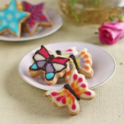 Decorated Eggless Sugar Cookies - Recipe photo by Aparna
