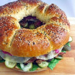 A Pulled Pork Sandwich Wreath! - Recipe photo by Year on the Grill