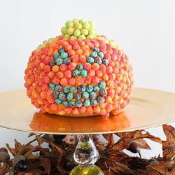 Trix-y Jack-o-Lantern Cake - Recipe photo by taste and tell