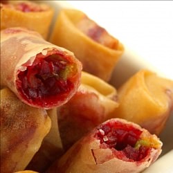 Beetroot Spring Roll - Recipe photo by mykitchen