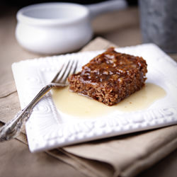 Apple Cake with Warm Vanilla Sauce - Recipe photo by bradleykitchen
