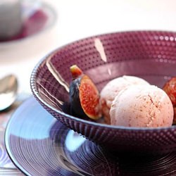 Creamy Sorbet with Figs - Recipe photo by trinidad