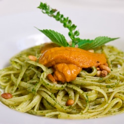 Shiso Pesto Pasta - Recipe photo by norecipes