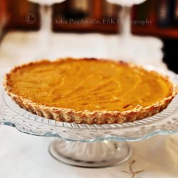 Spiced Pumpkin Tart - Recipe photo by Asha@FSK