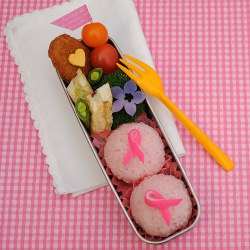 Pink October Bento - Recipe photo by bentozen
