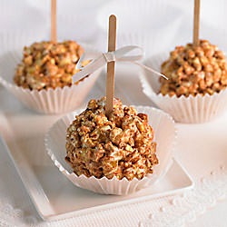 Caramel Macchiato Popcorn Balls - Recipe photo by alacarte