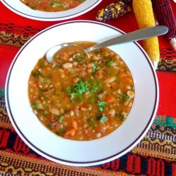 Tomato-Barley-White Bean Soup - Recipe photo by macrochef