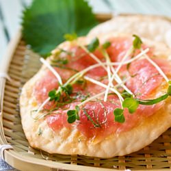 Sashimi "Pizza" - Recipe photo by norecipes