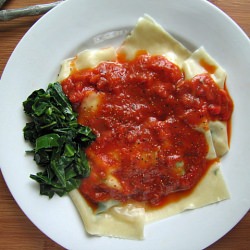 Almost Vegan Ravioli - Recipe photo by witchykitchen