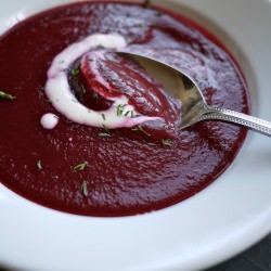 Chez Panisse Beet Soup - Recipe photo by blueeggkitchen