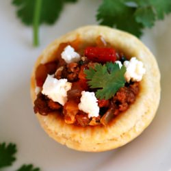 Mini Chorizo Tarts - Recipe photo by inspiredtaste