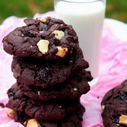 Cherry Chocolate Chunk Cookie - Recipe photo by Adventuress Heart