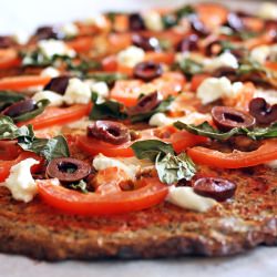 Melanzana Margherita Pizza - Recipe photo by PrimalPalate