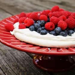 Berries N' Cream Pavlova - Recipe photo by cherryteacakes
