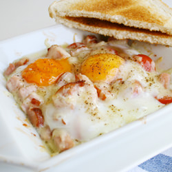 Baked Eggs - Recipe photo by bakingbetweencities