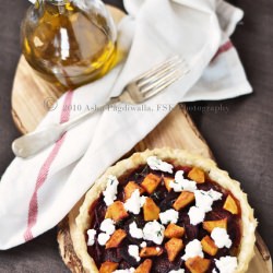Beets and Squash Thyme Tart - Recipe photo by Asha@FSK
