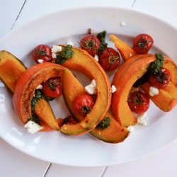 Squash with Tomatoes, Feta & Basil - Recipe photo by blueeggkitchen