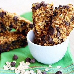 Pumpkin Chocolate Chip Granola Bars - Recipe photo by Comfort of Cooking