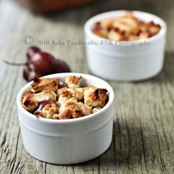 Apple & Red Grape Cobbler - Recipe photo by Asha@FSK