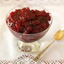 Cranberry Ginger Compote - Recipe photo by The Runaway Spoon