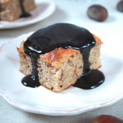 Fluffy Chestnut Bars w Chocolate Glaze - Recipe photo by Pocak Panna