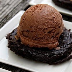 Brownie Batter Ice Cream - Recipe photo by cherryteacakes