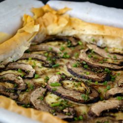 Truffled Potato & Portobello Tart - Recipe photo by HollowPeas
