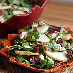 Harvest Salad with Pears & Figs - Recipe photo by theyummylife