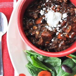 Slow Cooker Turkey Mole Chili - Recipe photo by smokinchestnut