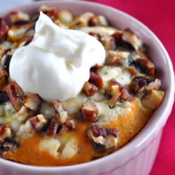 Pumpkin-Gorgonzola Flans - Recipe photo by hornedfroggy