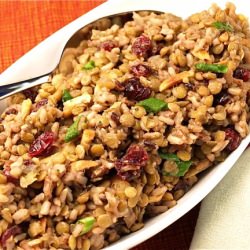 Thanksgiving Lentils w/ Wild Rice - Recipe photo by aloadofbeans