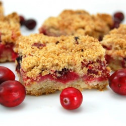 Cranberry Crumb Bars - Recipe photo by sweetpeaskitchen