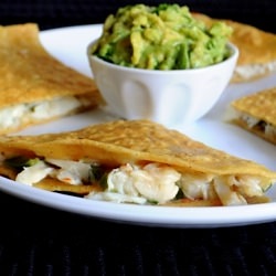 Crab Quesadilla with Homemade Guaca - Recipe photo by For the Love of Cooking