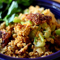 Cornbread Stuffing - Recipe photo by Hilah Cooking