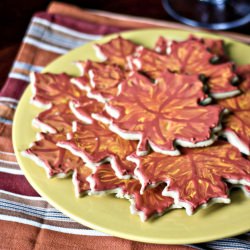 Maple Leaf Sugar Cookies - Recipe photo by ericasweettooth