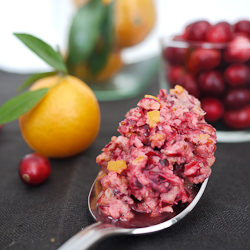 Raw Cranberry Relish w/ Oranges - Recipe photo by blueeggkitchen