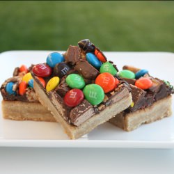 Candy Bar Shortbread Squares - Recipe photo by eatatallies