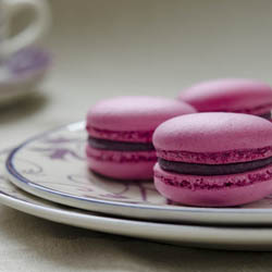 Blackcurrant Macarons - Recipe photo by trinidad