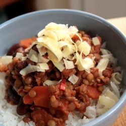 Lentil Chili - Recipe photo by Jules