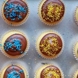 Vanilla and Chocolate Cupcakes - Recipe photo by joythebaker