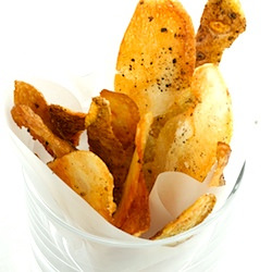 Salt and Pepper Potato Chips - Recipe photo by Spoonwithme