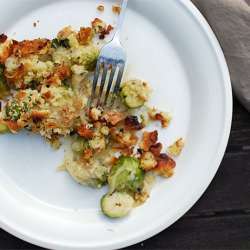 Brussels Sprouts & Shallot Gratin - Recipe photo by Kitchen Konfidence