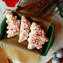 Christmas Tree Peppermint Bark - Recipe photo by TidyMom