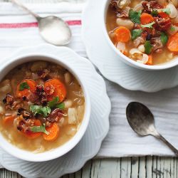 Homemade Bean & Bacon Soup - Recipe photo by sheenalu