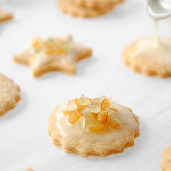 Candied Fruit & Iced Orange Cookies - Recipe photo by Dulcis in Furno