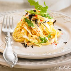 Tagliatelle with Truffle and Salmon - Recipe photo by delicooks