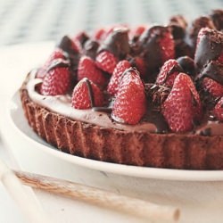 Chocolate Strawberry Tart - Recipe photo by mmhuynh
